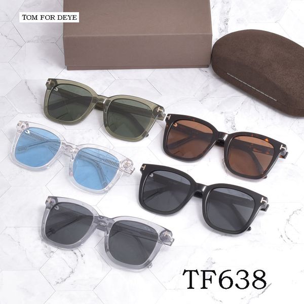 Солнцезащитные очки TOM в большой коробке. Листовой поляризационный материал TF638 можно сочетать с солнцезащитными очками для близорукости для мужчин и женщин, трансграничных.