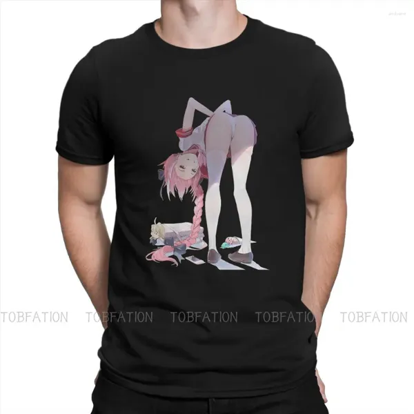 T-shirt da uomo Trap Card Waifu Astolfo Colletto tondo Maglietta Fate Grand Order Anime Camicia classica in puro cotone Abbigliamento uomo Moda Fluffy