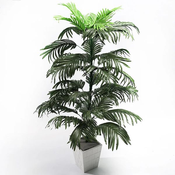 Decorazioni natalizie 90 cm Palma tropicale Grandi piante artificiali Monstera finta senza vaso Albero di cocco in seta per la casa Soggiorno Arredamento da giardino 231216