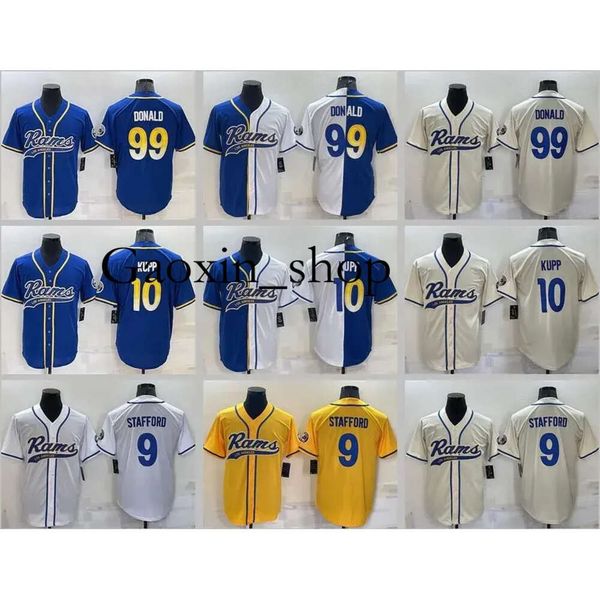 Gaoxin CUSTOM 10 Cooper Kupp Jersey Los Angeles''rams''aaron Donald Jalen Ramsey Matthew Stafford Bobby Wagner Mannen Touth Baseball Rugby Football''n