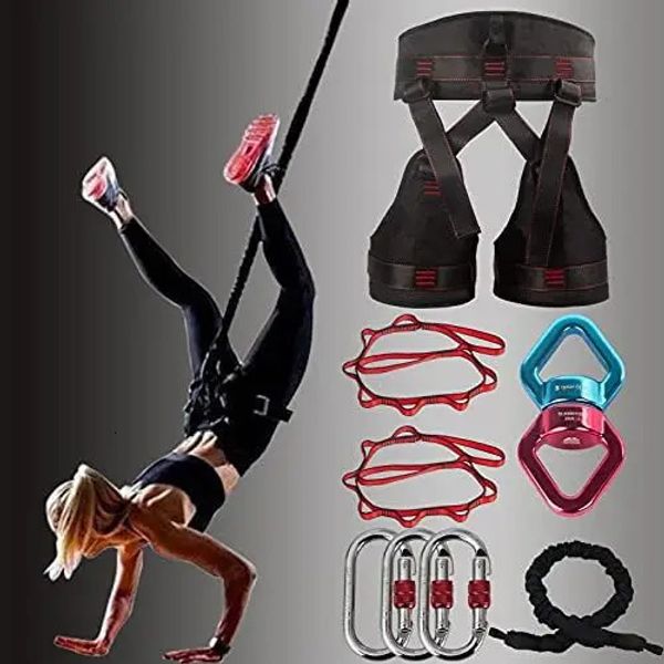 Elastici di resistenza Set di fasce elastiche pesanti in lattice naturale Cintura per yoga a gravità 4D Corda da ballo Allenamento Fitness 231216