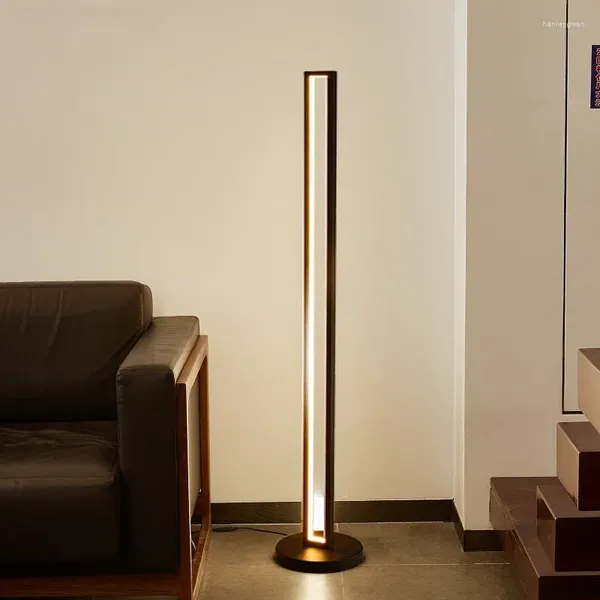 Lâmpadas de assoalho Modern Deco Free Stand para sala de estar lâmpada de luz espiral sombra quarto minimalista