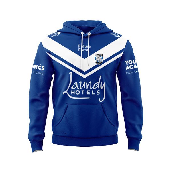 Nrl jersey moletons 2023 2024 Nova Austrália Belleville Bulldogs nrl colete com capuz masculino sportwear pulôver ao ar livre hoodies nrl chanrl IEAW