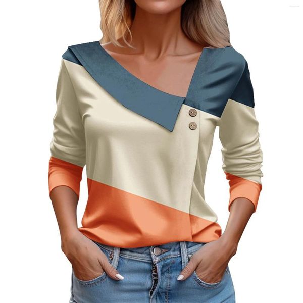 Erkekler rahat gömlekler kadınlar için sonbahar kıyafetler 2023 üstler seksi v boyun kapşonlu düğmeli uzun kollu gömlek sıcak