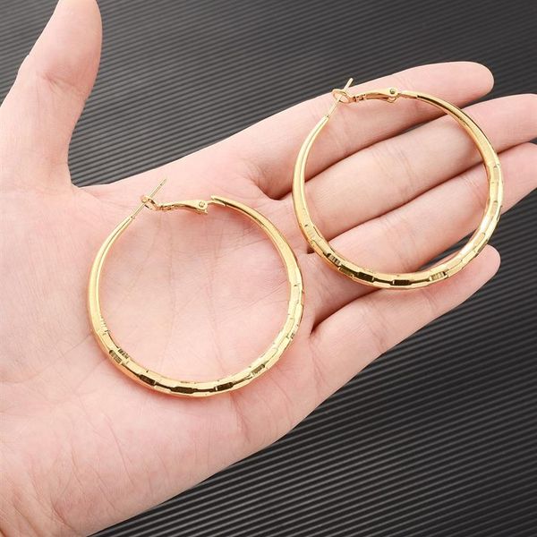 Orecchini a cerchio Huggie riempiti in oro 18 carati Orecchini a perno Piercing incernierato Clicker Orecchio Labbro Naso Setto Clip in acciaio chirurgico Punk271a