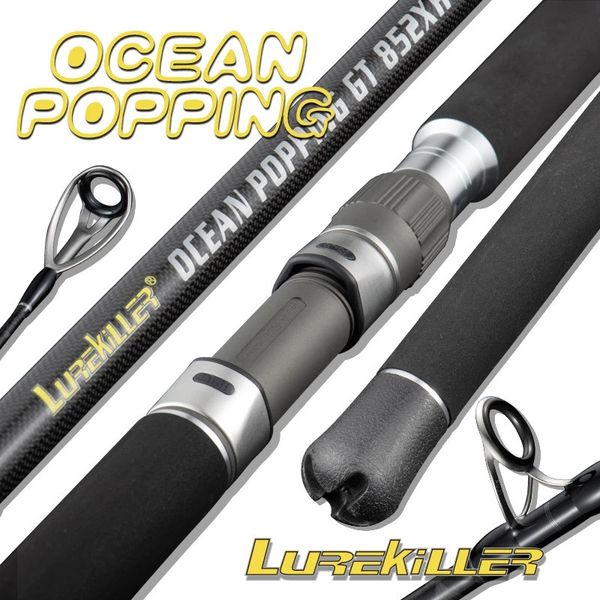 Angelruten für Boote, Lurekiller Japan Fuji Parts Carbon GT Popperrute 762XH/782XH/852XH, Köder 60–180 g, Pe 4–8 Thunfisch, blaue Marlinrute, Bootsrute 28 kg, 231216