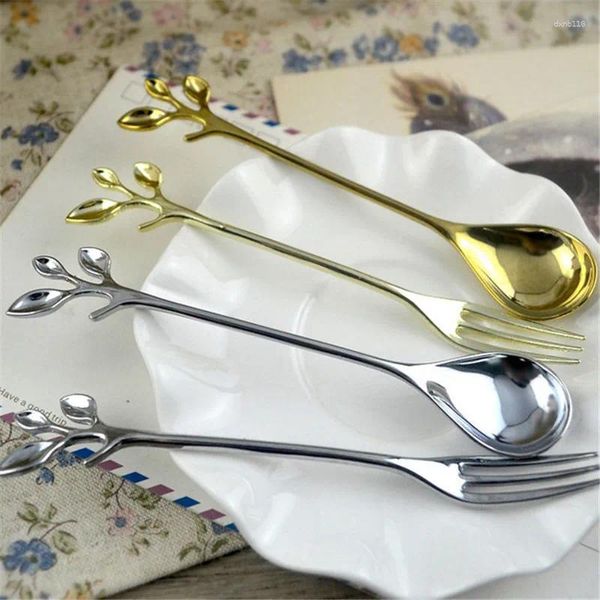 Spuoons clássico vintage Royal Coffee Shape Speed Spoon Spoon Grade Metal Ice Cream Candy Tea Tabelware Conjunto