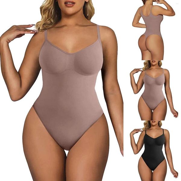 Intimo modellante da donna Camicie sexy Body modellante Body da donna Senza cuciture Alta elasticità Shapwear Controllo della pancia Allenatore in vita Dimagrante Intimo perizoma