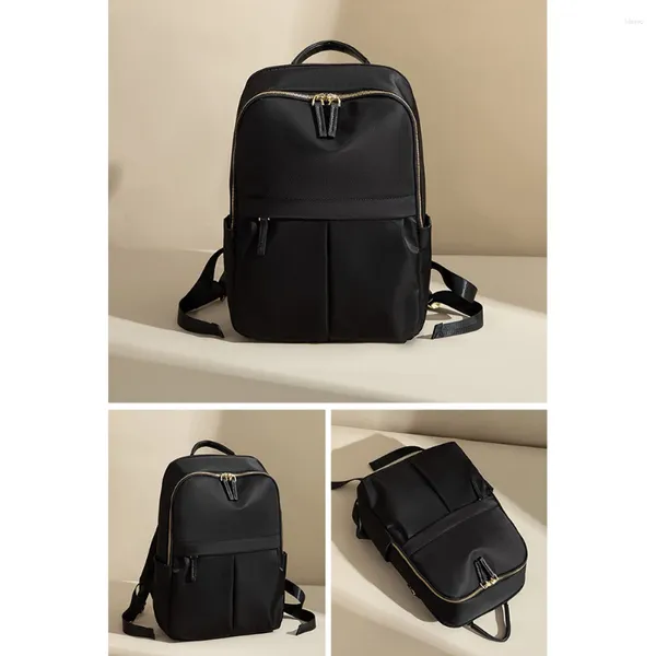 Sacos escolares 14 polegadas Notebook impermeável faculdade bookbag grande capacidade multifuncional anti roubo oxford pano casual saco para mulheres