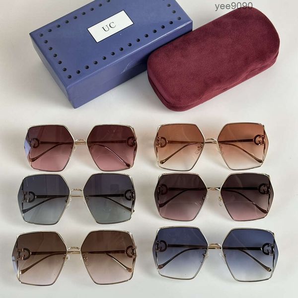 Gucci Guccie GG Вы 2023 marke Design Sonnenbrille Frauen Männer Designer Gute Qualität Mode Metall Übergroßen Sonnenbrille Vintage Weiblich Männlich Uv400''gg''NY70