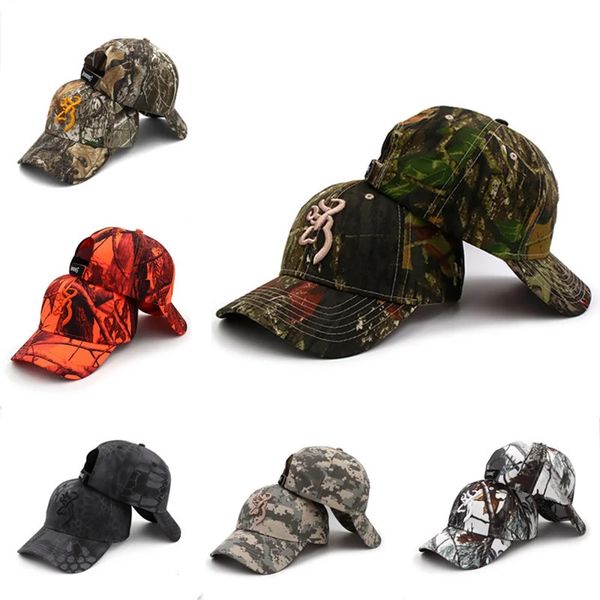 Ballkappen Hohe Qualität Stickerei Camouflage Baseballmütze Männer Frauen Outdoor Sport Dschungel Jagd Wandern Angeln Erwachsene Mode Sonnenhut 231216