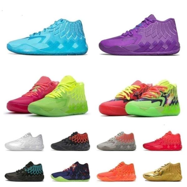 Bola de alta qualidade Lamelo 1 Mb01 Tênis de basquete Sneaker Rick e Morty Purple Cat Galaxy Mens Trainers Bege Black Blast Buzz Queen Not From Here Be You Sport