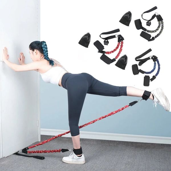 Bungee Booty Training Resistance Band Leg Hip Power Rafforzare Pull Rope Belt System Cable Machine Palestra Allenamento a casa Attrezzature per il fitness 231216