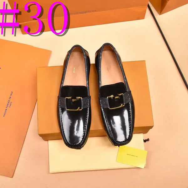 40 estilo de luxo sapatos masculinos marca oxfords couro genuíno italiano negócios clássico formal designer sapatos para homens novo design calçado