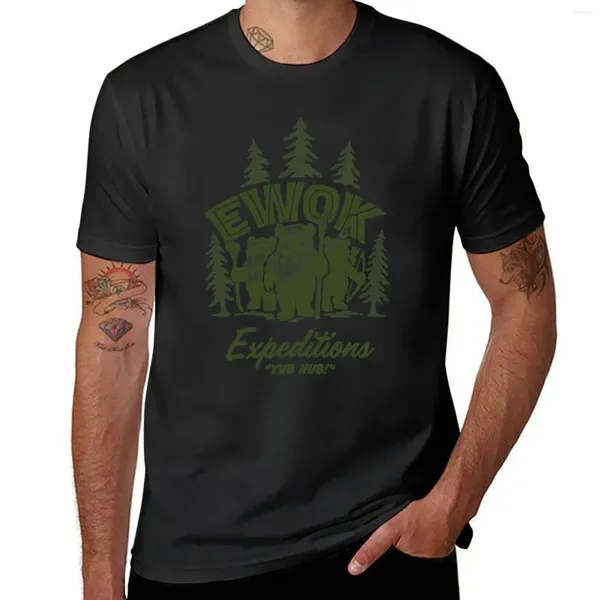 Polos masculinos Ewok Endor-Wicket W. Warrick Camiseta Hippie Roupas Plus Size Camisetas Pretas Para Homens