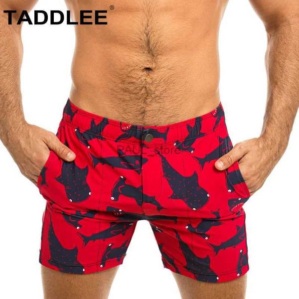 Unterhosen Taddlee Marke Sexy Männer Bademode Badeanzüge Schwimmen Boxer Briefs Surf Badeanzüge Boardshorts Quadratisch Geschnitten Schwimmen BikiniL231218