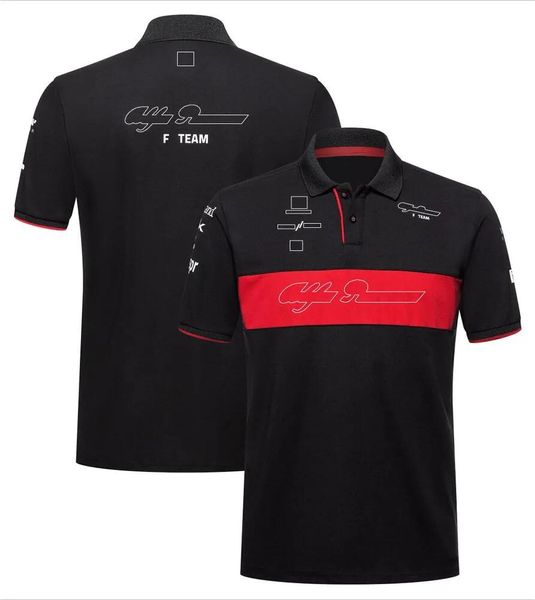 Bekleidung Herren und Damen 2023 Team T-Shirt Poloanzug vier Jahreszeiten Formel 1 schwarz-roter Rennanzug offizieller Brauch