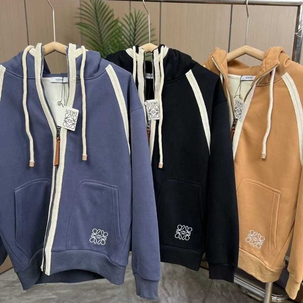 Herren Hoodies Sweatshirts Luojia Herbst- und Winter -Plüsch und dicker Hoodie für lässig gewebt mit Reißverschluss und Drawesshaube Lose Langschwelle Trendy Markenjacke