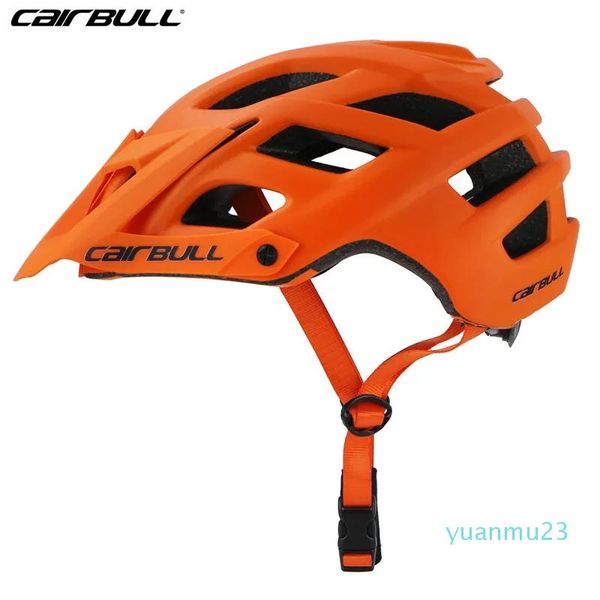 Helme GroßhandelCAIRBULL Fahrradhelm PC + EPS Ultraleichtes Fahrrad Verstellbares Visier MTB Fahrradhelm Ciclismo Safety Casque Vtt M/L 22