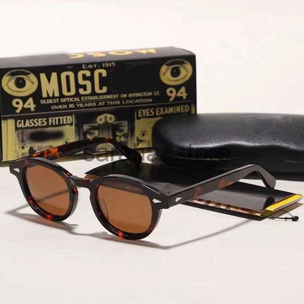 Óculos de sol retro johnny depp óculos de sol homens polarizados óculos de sol mulheres marca vintage acetato quadro para óculos masculinos lemtosh eyewear j231218