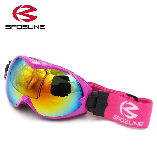 Gafas para niños, gafas de esquí para nieve, para niños y niñas, antivaho UV400, gafas de snowboard de invierno con doble lente, gafas skibrille, gafas de esquí para niños 22