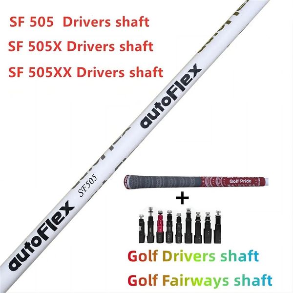 Treiber Neuer Golfschaft Autoflex weiß Golf-Antriebswelle sf505xx/sf505/ sf505x Flex Graphitschaft Holzschaft Kostenlose Montagehülse und Griff