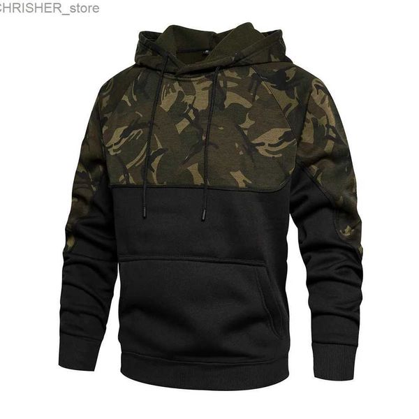 Jaquetas Táticas Homens Exército Verde Homens Camuflagem Militar Hoodies Casual Outono Inverno Moletons Com Capuz Masculino Com Capuz Hip Hop Pulôver Fatos de treinoL231218