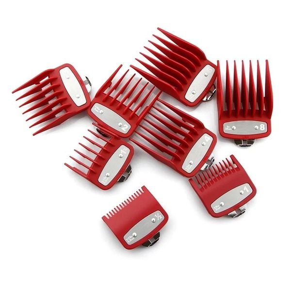 Рубашка 8 размеров Wahl Universal Warber Trimmer Guide Guid Comb Устанавливает градиент масляной головки Красная Клиппер Ограничение Check Hairpressing Tool
