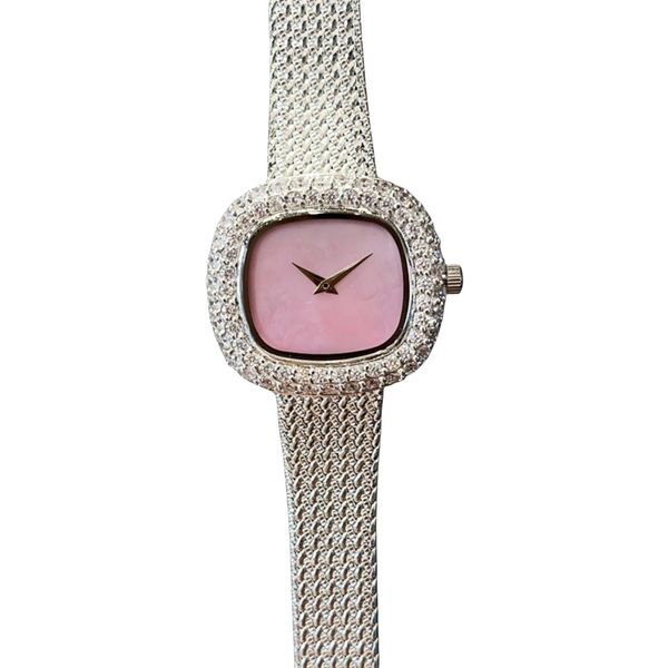 Orologio da donna con diamanti completi Orologio da sposa di lusso Eleganza Designer Orologi personalizzati Cinturino Orologio da donna alla moda