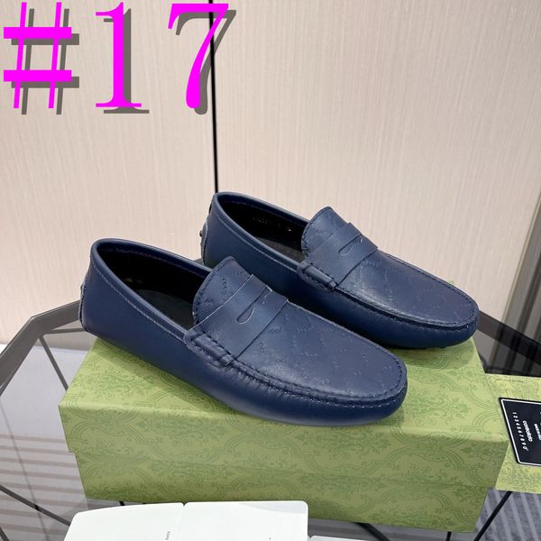 40 modell Echtes Leder Designer Männer Schuhe Luxus Marke Casual Slip auf Formale Loafers Mokassins Italienischen Schwarzen Männlichen Fahren 2023