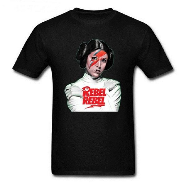 Camiseta masculina de verão de alta qualidade, roupas de marca, princesa leia rebelde, camiseta com estampa engraçada para homens, camisetas de rua