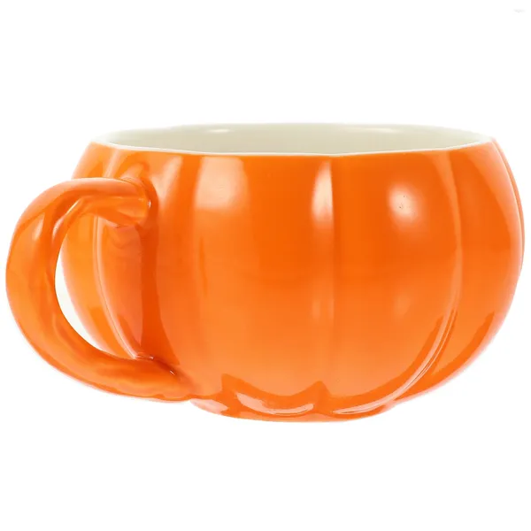 Canecas Halloween Pumpkin Cup Multi-uso Caneca decorativa para café chá durante a noite aveia