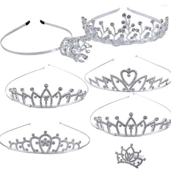 Haarschmuck für Frauen, Brautjungfer, Mädchen, Krone, Blume, Liebe, Herz, koreanischer Kamm, Kinder, Kristall-Tiara, Hochzeitsschmuck