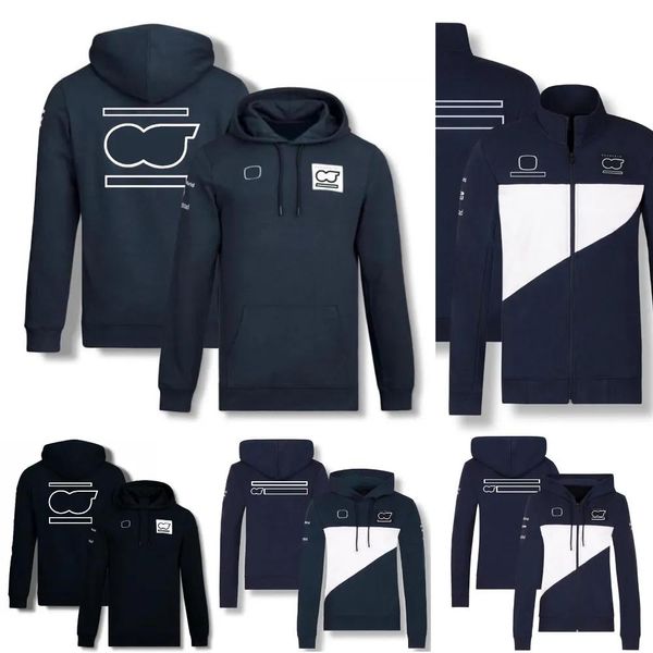 Bekleidung F1 Hoodie Formel 1 Team Kapuzenpullover Rennsportfans Übergroßer Kapuzenpullover mit Reißverschluss Frühling Herbst Herren Casual Sport Windjacke