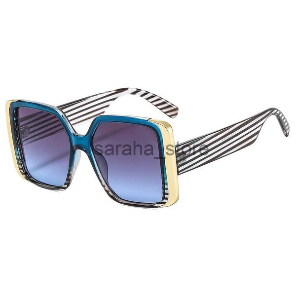Óculos de sol legal colorido quadrado óculos de sol mulheres nova marca design vintage azul verde óculos de sol para homens óculos exclusivos tons uv400 oculus j231218