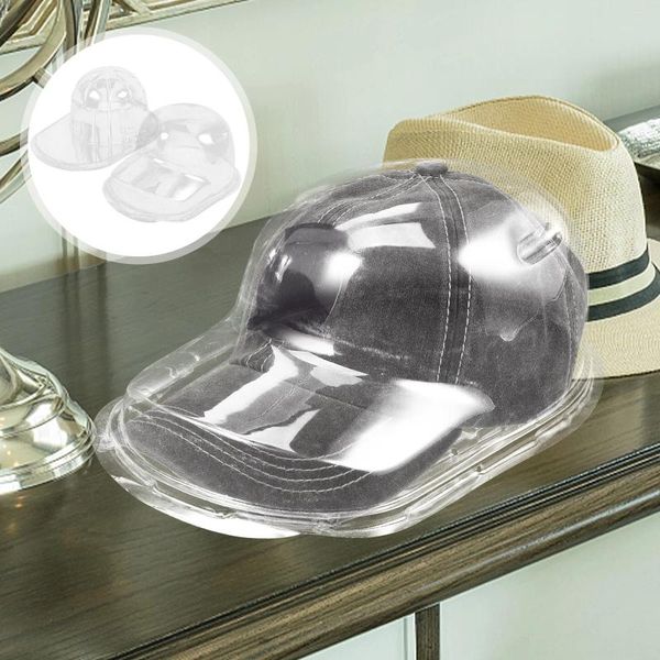 Haken Baseball Cap Aufbewahrungsbox Hut Schutz Klarer Kunststoff Display Rack Stützhalter