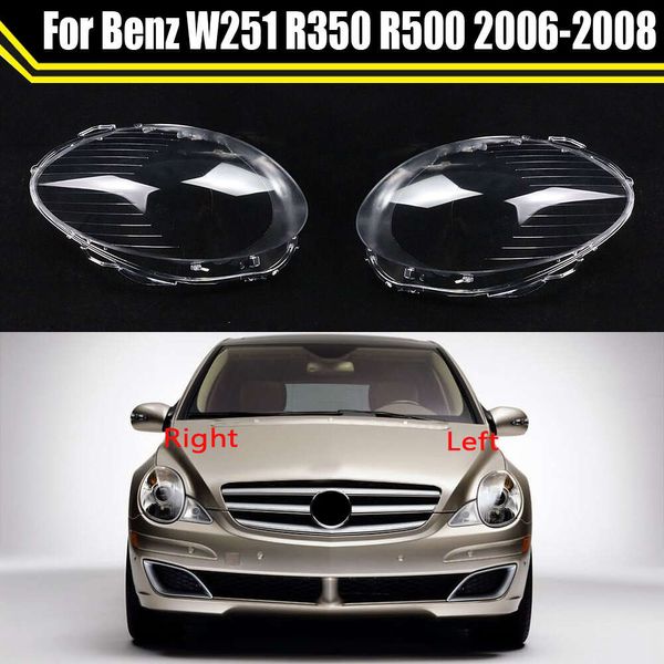Scheinwerfergehäuse für Mercedes-Benz W251 R350 R500 2006 2007 2008 Auto-Frontscheinwerferabdeckung Glaslampenkappen Lampenschirmlinsenschale