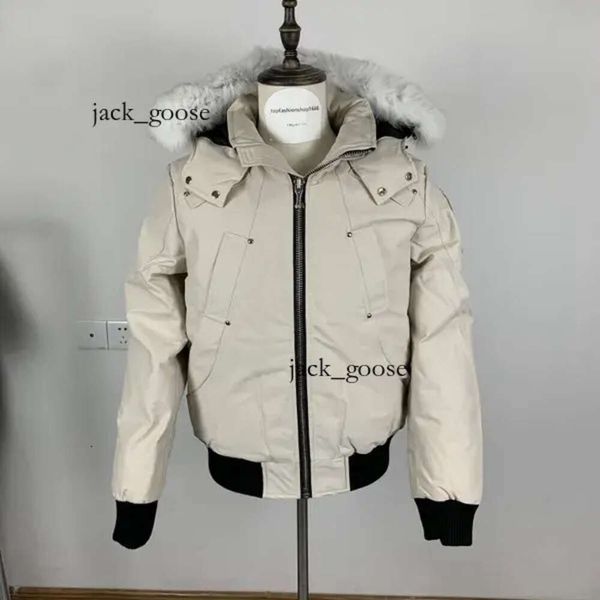 Faca knuckles espanador inverno para baixo canadá jaqueta lazer casacos à prova de vento casaco impermeável puffer grosso colla real pele de lobo 111