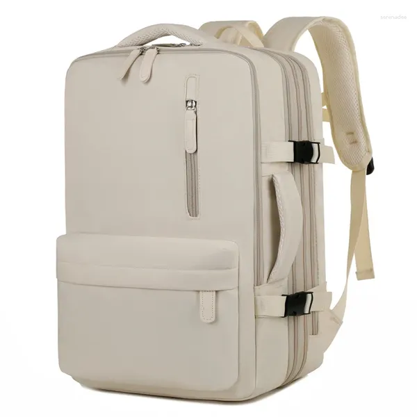 Sacos escolares Mulheres Grande Mochila de Viagem Multifuncional À Prova D 'Água Casual Companhia Aérea Business Laptop Carregamento USB Ginásio Masculino