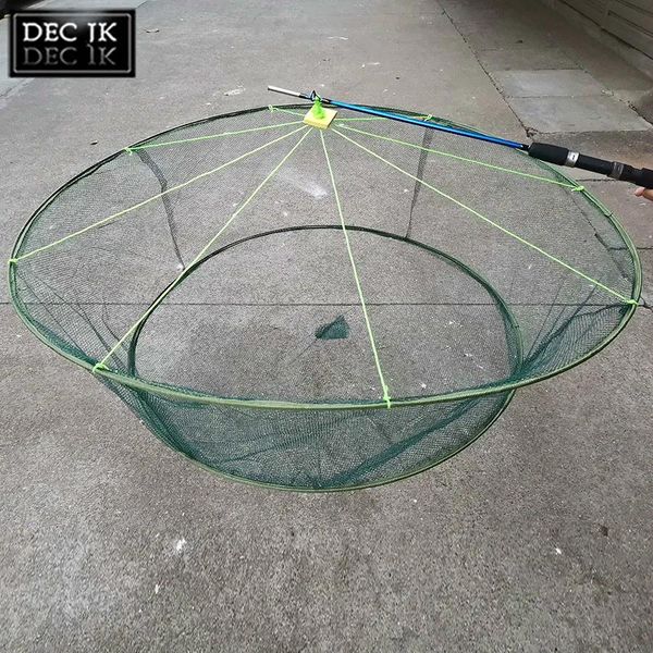 Accessoires Fischereizubehör Drop Fishinglanding Net CrayfishShhrimp Catcher Tank Casting Network Mesh für Fisch Aale Trapcage Garnelenköder CRA