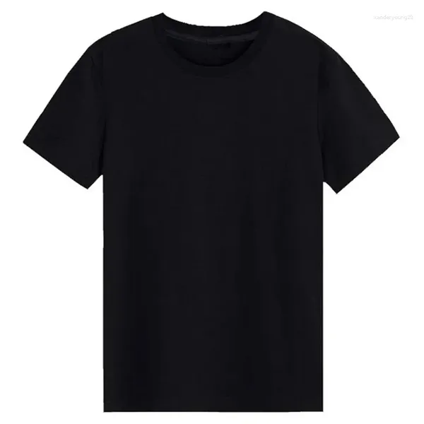 Herrenanzüge B6083 Slim T-Shirt Herren Plain Tee Standard Blank T-Shirt Schwarz Weiß Tees Top