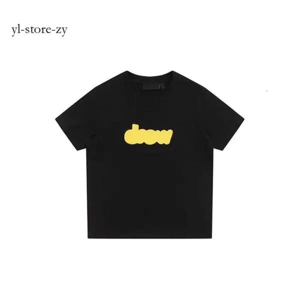 Draw T Shirt Детская одежда Дизайнер для маленьких мальчиков Draw Cotton Smile Малыши Лицо с буквенным принтом Короткие молодежные детские повседневные футболки Top Draws T Shirt 3007