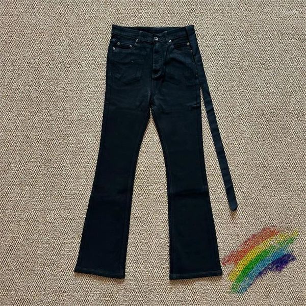 Herren-Jeans, Batik-verwaschene, ausgestellte Hose für Männer und Frauen, 1:1-Qualität, Kordelzug, übergroße Denim-Hose