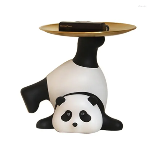 Подносы для чая, 1 шт., украшение для хранения в виде панды, поднос для входа, браслеты, орнамент для крыльца, украшения для дома