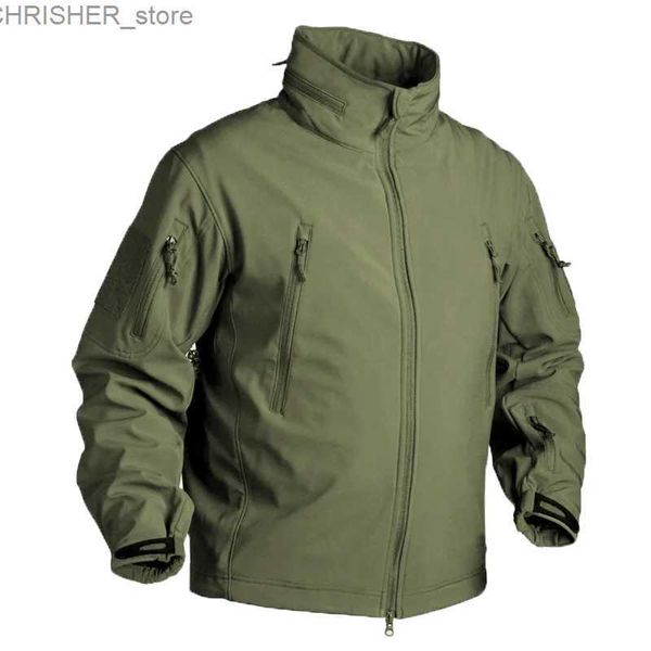 Taktik Ceketler Kış Military Polar Multicam Erkekler Softshell Taktik Su Geçirmez Kamp Alan Alanı Ordusu Savaş Ceket Avı Giysileri231218