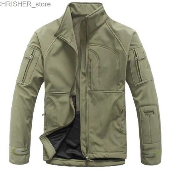 Giacche tattiche Giacche tattiche militari all'aperto Softshell Giacca a vento impermeabile Escursionismo Arrampicata Giacca da caccia Capispalla antivento Abbigliamento uomoL231218