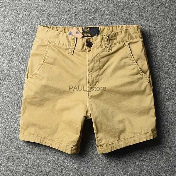 Mutande 2022 Estate Stile Militare Cargo Shorts Uomo Retro Dritto Casual Mezza Lunghezza Puro Breve Homme PantsL231218