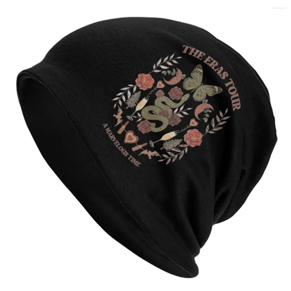 Береты Eras Taylor Midnight Bonnet Hat Хип-хоп Открытый Swiftie Skullies Шапки Шапки Мужские женские теплые многофункциональные кепки