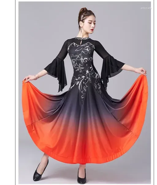 Stage Wear X2195 Modern Dance Kleid Damen Gesellschaftstanz Kostüme Walzer Latin Swing Wettbewerb