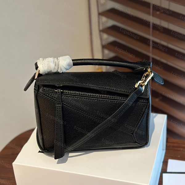 Kadın moda mini çapraz çantalar en kaliteli inek deri geometrik desen bayan lüks el çantası sıcak popüler bulmaca tasarımcı omuz çantaları tote çanta
